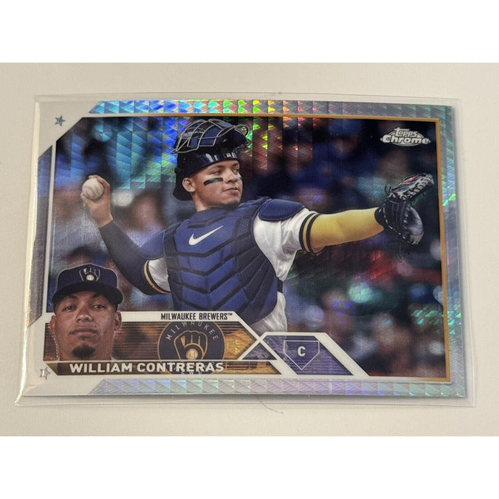 William Contreras 2023 Topps Chrome Update #USC197 - Milwaukee Brewers Refractor