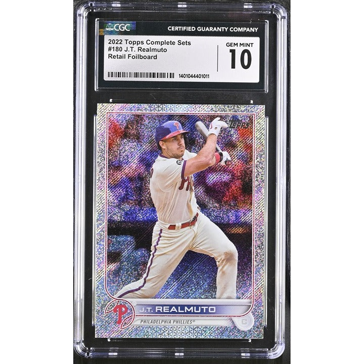 2022 Complete Sets J.T. Realmuto Phillies Retail Foil board Refractor 180 CGC 10