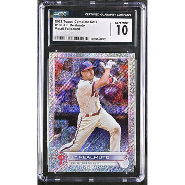 2022 Complete Sets J.T. Realmuto Phillies Retail Foil board Refractor 180 CGC 10