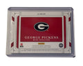 George Pickens RC Jersey National Treasures Collegiate Georgia Bulldogs patch card in protective case