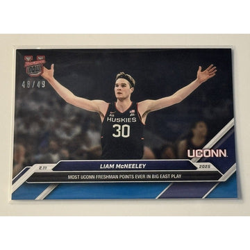 48/49* Liam McNeeley RC - 2024-25 Bowman U NOW® - NCAA UCONN Basketball Card #64