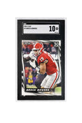 Brock Bowers 2024 Leaf rookie card Georgia Bulldogs SGC 10 GEM Mint graded