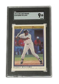 Bernie Williams RC 1991 O-Pee-Chee Premier Yankees baseball card graded SGC 9 MINT in protective case
