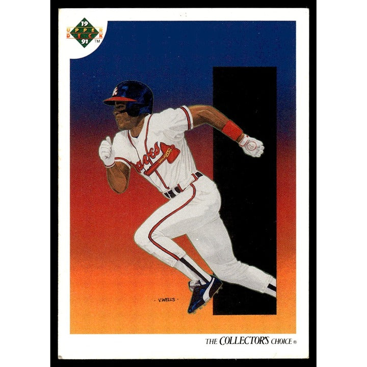 1991 Upper Deck MLB Atlanta Braves #82b Ron Gant Near Mint Or Better!