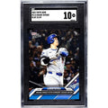 2024 Topps Now Shohei Ohtani Los Angeles Dodgers blue parallel baseball card SGC 10 graded