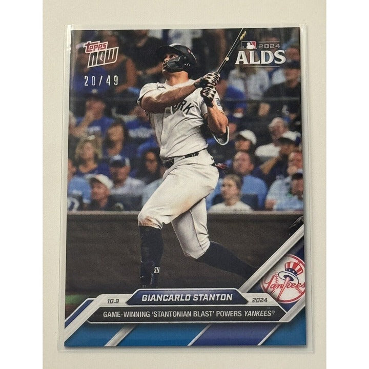 20/49* Giancarlo Stanton Game Winning Blast! 2024 MLB Topps NOW® NY Yankees 818*