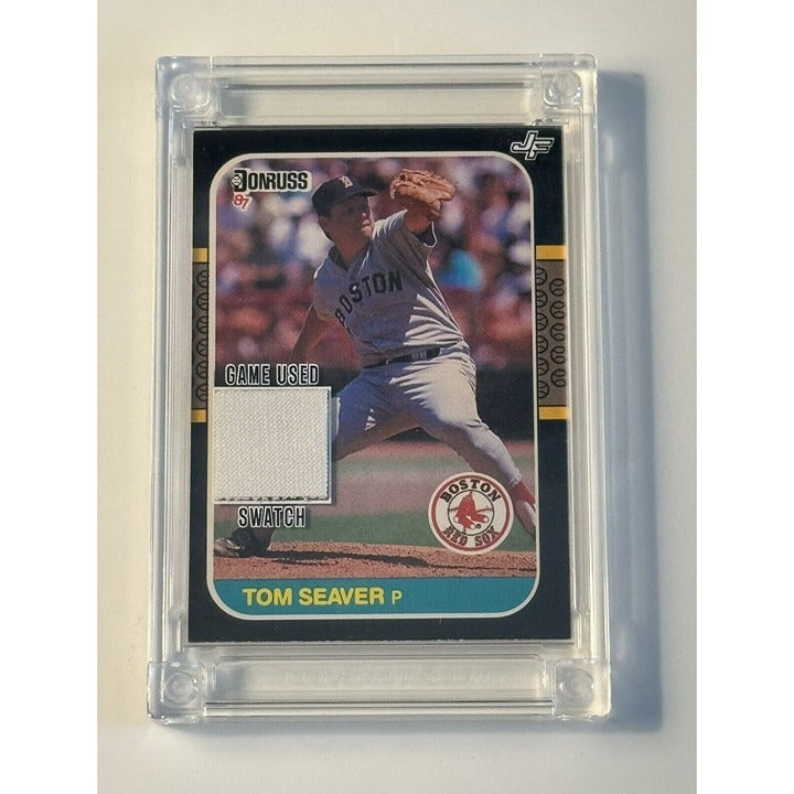 2022 TOM SEAVER JERSEY FUSION Game Used Relic Card - MLB BOSTON RED SOX/1969 HOF