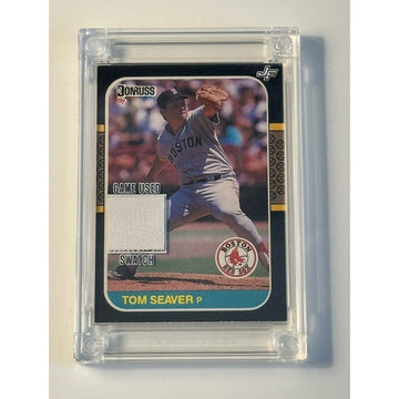 2022 TOM SEAVER JERSEY FUSION Game Used Relic Card - MLB BOSTON RED SOX/1969 HOF