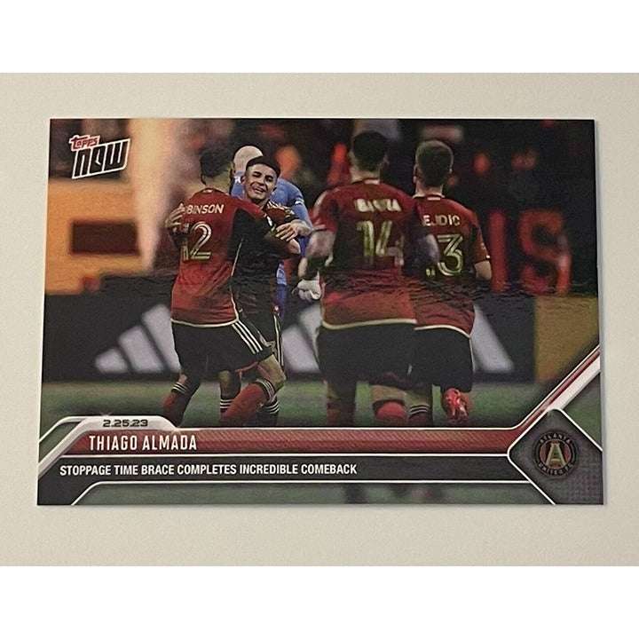 2023 Topps Now MLS Thiago Almada San Jose Earthquakes comeback soccer card