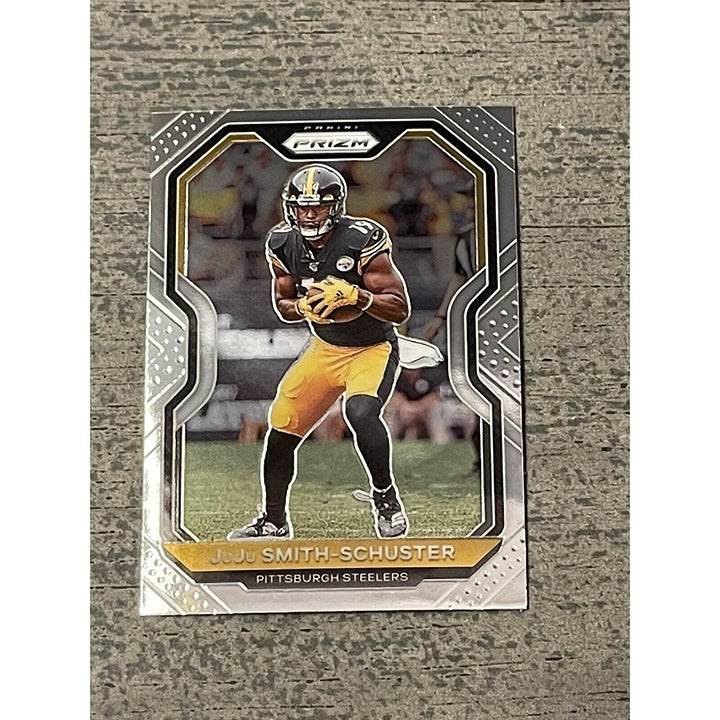 JuJu Smith Schuster 2020 Prizm Green NFL Pittsburgh Steelers football trading card