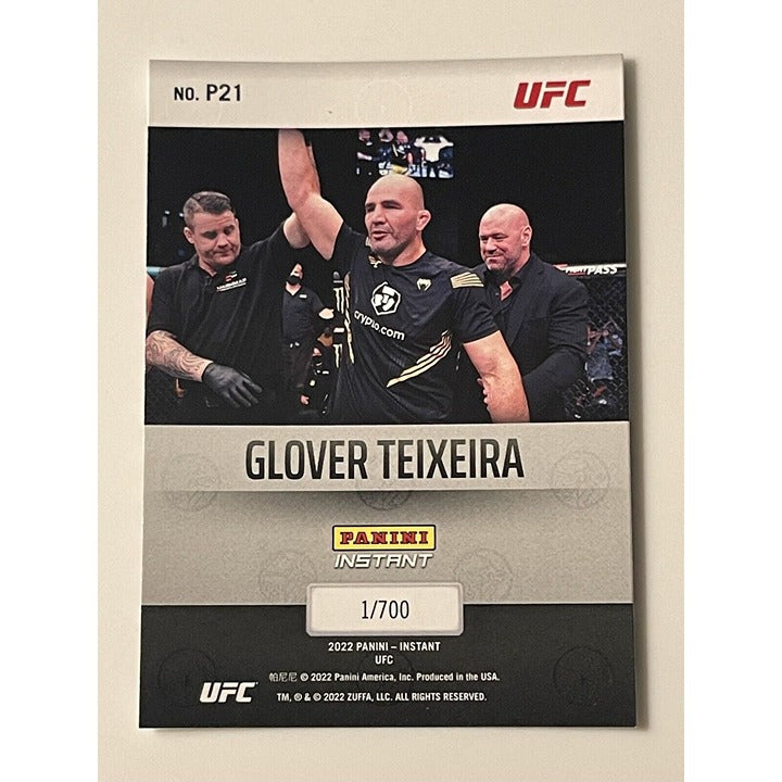 GLOVER TEIXEIRA 2022 Panini Instant UFC Paramount MMA card #P21 limited to 700