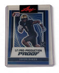SEALED Javon Baker Leaf Pro Set 1/1 Pre-Production Proof NFL Eagles Rookie Card