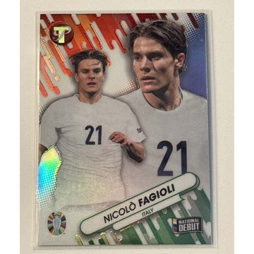 TOPPS PRISTINE UEFA Nicola Fagioli Italy National Debut soccer trading card