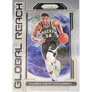 2021-22 Panini Prizm Global Reach GIANNIS ANTETOKOUMPO Card 1 NBA Milwaukee Buck