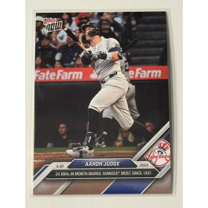 All Rise! Aaron Judge NYYankees 2024 MLB TOPPS NOW Card 245 Limited Run Of 1334