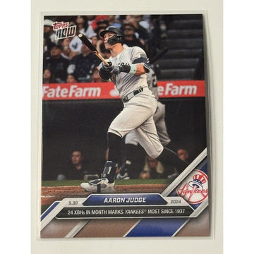 All Rise! Aaron Judge NYYankees 2024 MLB TOPPS NOW Card 245 Limited Run Of 1334