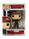 Robin Funko Pop 1299 Stranger Things character in camo outfit collectible figure in box