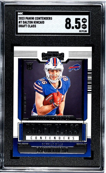 Dalton Kincaid RC 2023 Contenders NFL Draft Class Rookie Stallions #17 - SGC 8.5