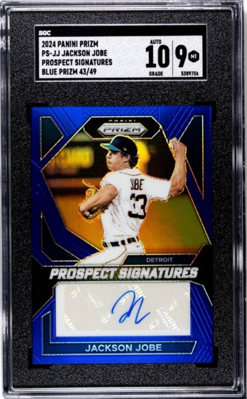 43/49 2024 PRIZM JACKSON JOBE
PROSPECT SIG. RC AUTO BLUE PRIZM PS-JJ MLB Tigers