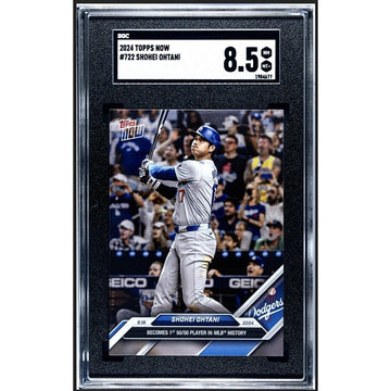 2024 Topps Now SHOHEI OHTANI #722 1st 50/50 Player In History LA Dodgers SGC 8.5
