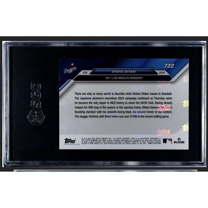 2024 Topps Now Shohei Ohtani Dodgers limited edition graded 8.5 baseball card