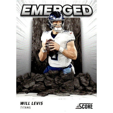 2024 NFL Score Football #EM-WLS Will Levis* Emerged Titans - Near Mint or Better