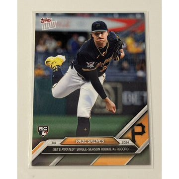 2024 Topps Now Paul Skenes RC Pittsburgh Pirates rookie baseball card number 667