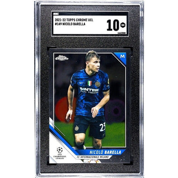 2021-22 Topps Chrome UCL #149 Nicolo Barella Base FC International Milano SGC 10