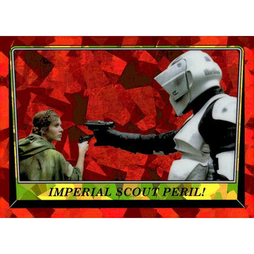 2023 ROTJ Red Chrome Sapphire Princess Leah* Imperial Scout Peril! Star Wars #73