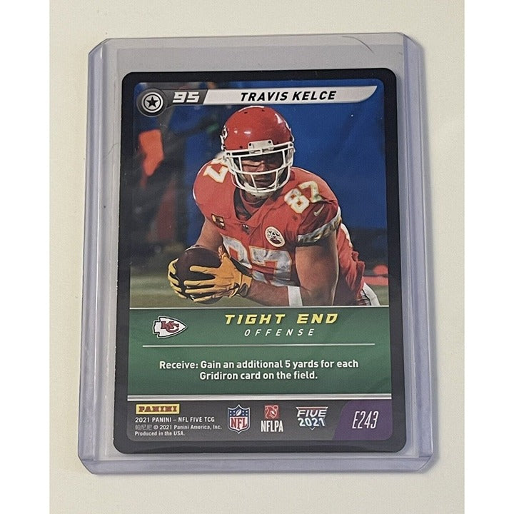 2021 Panini NFL Five Travis Kielce Holo Foil Swirl Card #95 - NFL AFC KC Chiefs^