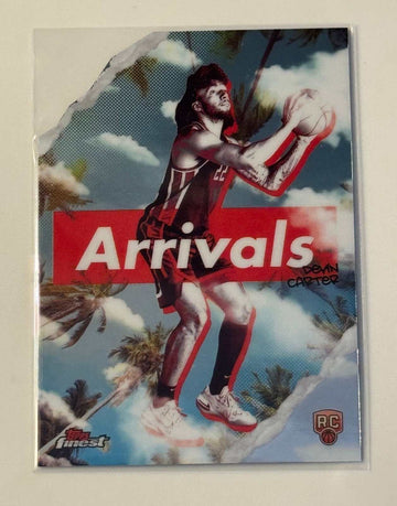 2024-25 Devin Carter RC Topps Finest Arrivals rookie card Sacramento Kings