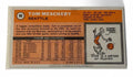 1970-71 Topps Tom Meschery NBA Seattle Supersonics vintage basketball card back