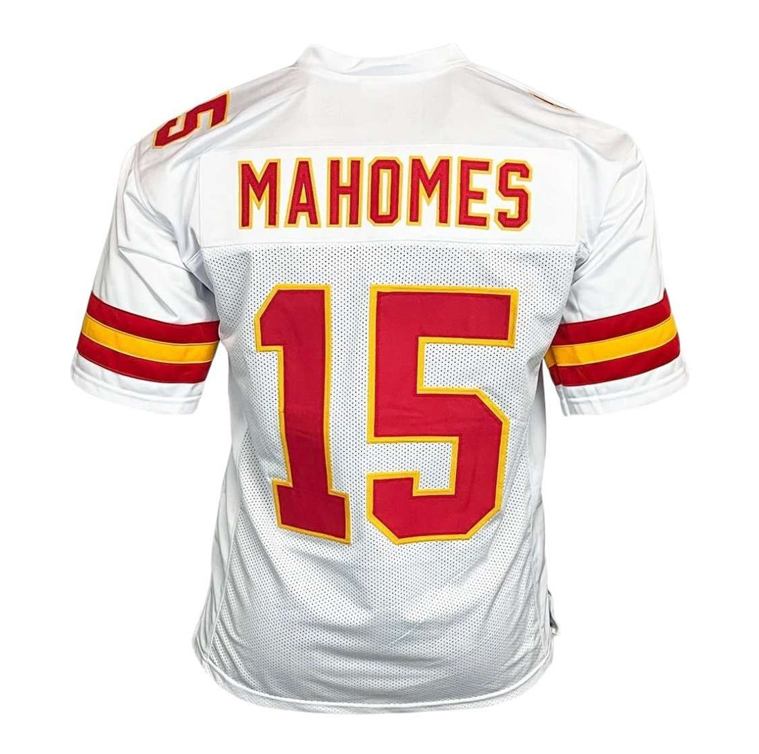 Patrick Mahomes Kansas City Chiefs white and red football jersey size XL back view