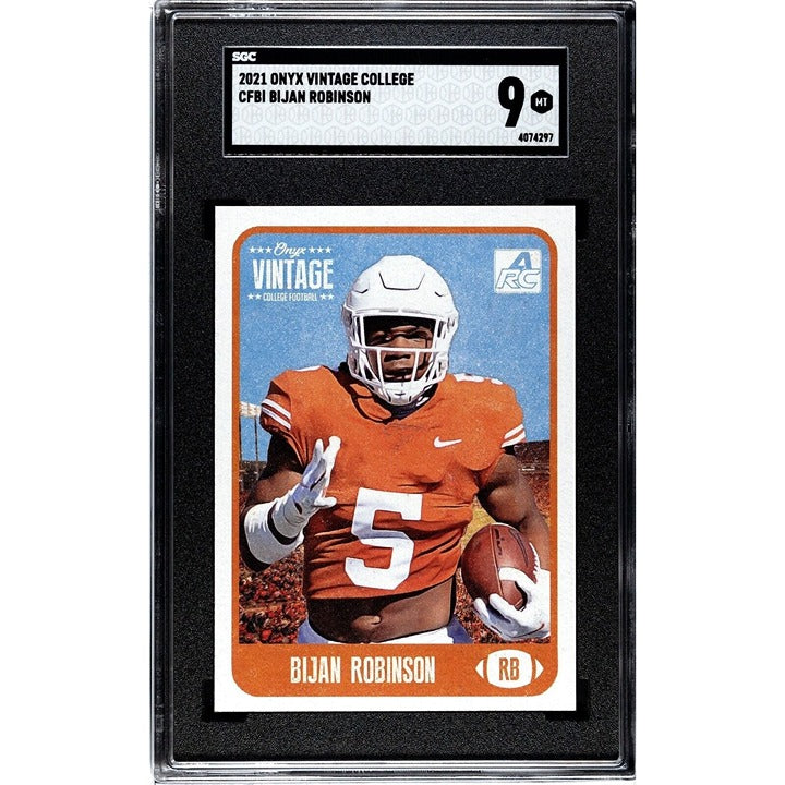 2021 Onyx Vintage College Football Bijan Robinson RC Texas Longhorns/NFL Falcons