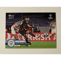 OGRIYAD MAHREZ 2023 Topps NOW UCL Card #085 featuring Manchester City's 20th UEFA Champions League goal in action