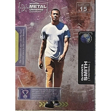 DeVonta Smith 2021 Skybox Metal Universe Champions Retro #15 Rookie - NFL Eagles