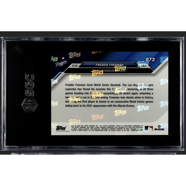 Freddie Freeman 2024 MLB Topps NOW limited edition graded baseball card SGC 9.5