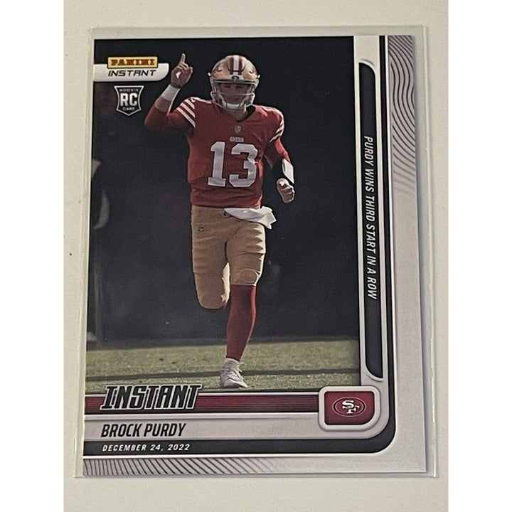 2022 Panini Instant Brock Purdy* RC NFL ROOKIE Football Card /1509 SF 49ers #162