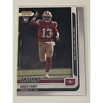 2022 Panini Instant Brock Purdy* RC NFL ROOKIE Football Card /1509 SF 49ers #162
