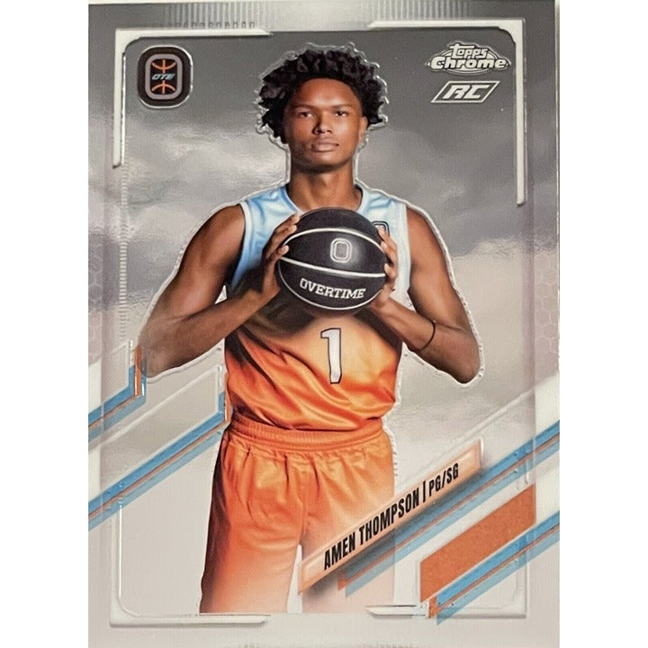 Amen Thompson* RC* - 2021-22 Topps Chrome OTE Card #30 2023 - NBA Draft Eligible