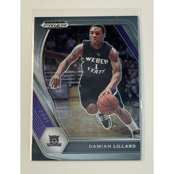 2021-22 Panini Prizm Draft Picks Damian Lillard NBA - Milwaukee Bucks - Card #83