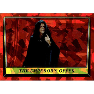 2023 ROTJ Red Chrome Sapphire The Emperor’s Offer Card 69 Star Wars Collectible*
