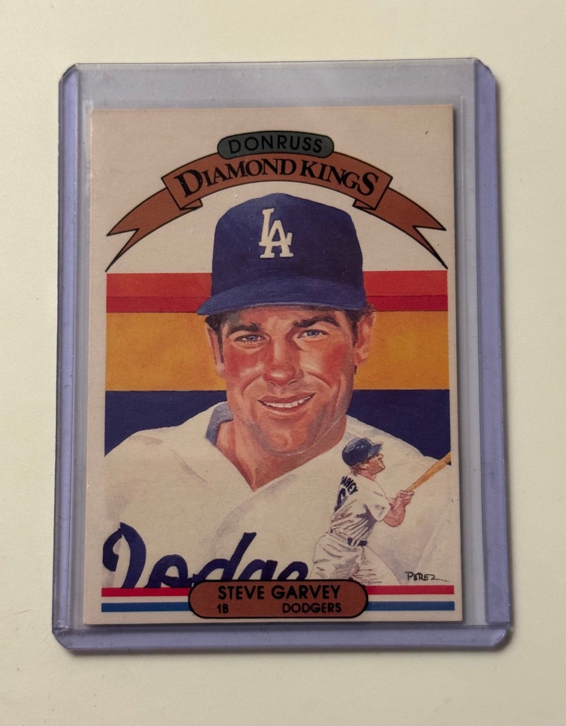 Steve Garvey Vintage Donruss Steve Garvey Vintage 1982 Donruss Diamond Kings Card 3 MLB LA Dodgers