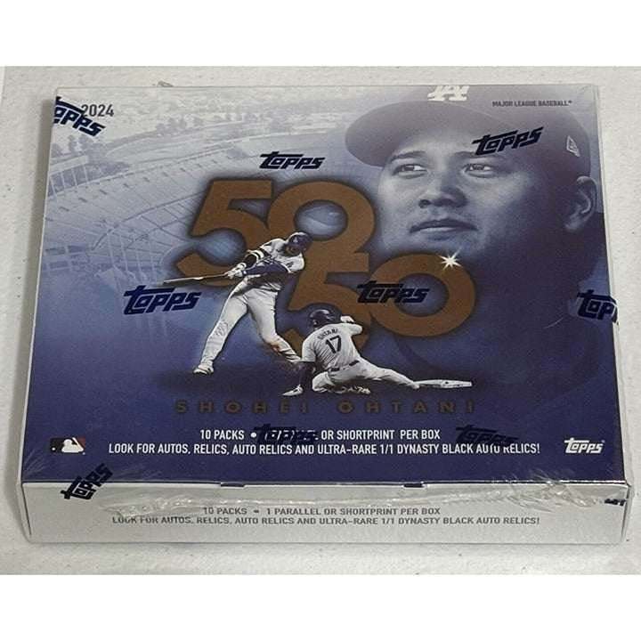 2024 Topps 50/50 Shohei Ohtani MLB baseball card 10 pack factory sealed box