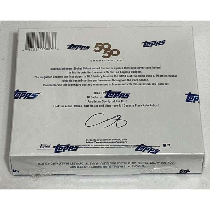 2024 Topps 50/50 Shohei Ohtani MLB baseball card 10 pack factory sealed box