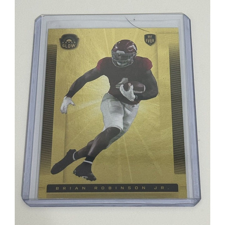 Brian Robinson Jr RC - SUPER GLOW Best Ever Football Card 27 Bama/NFL Commanders