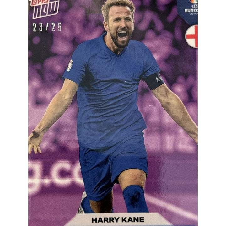 Rare 23/25 Harry Kane The Great Escape EURO 2024 Topps Now trading card featuring England player in action