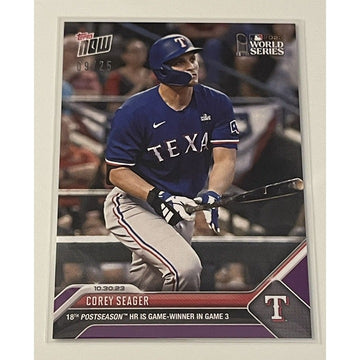 2023 ToppsNOW 9/25 Corey Seager Home Run World Series Game 3 - MLB Rangers #1063