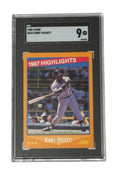 Kirby Puckett 1988 Score 1987 Highlights baseball card graded SGC 9 MINT in protective case
