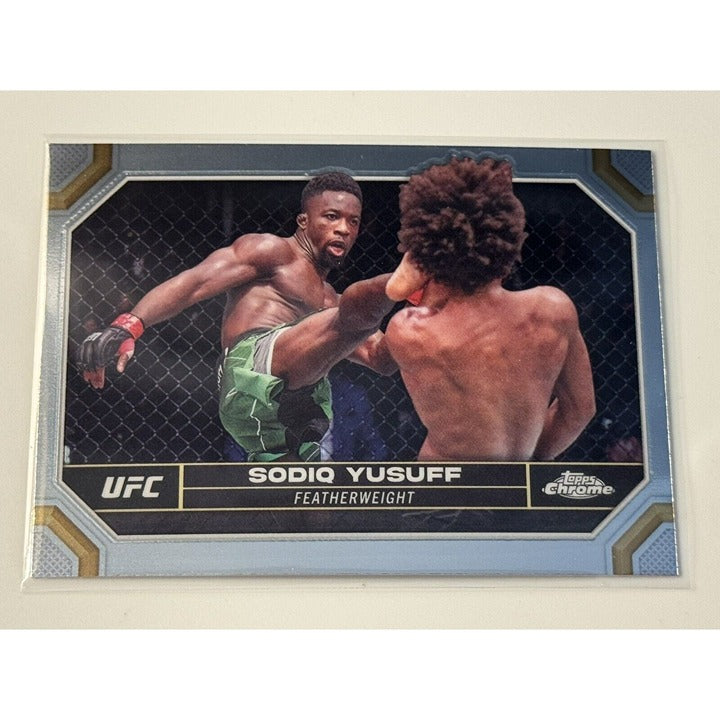 2024 Topps Chrome UFC - Sodiq Yusuff - Featherweight UFC Fight Night - Card #178
